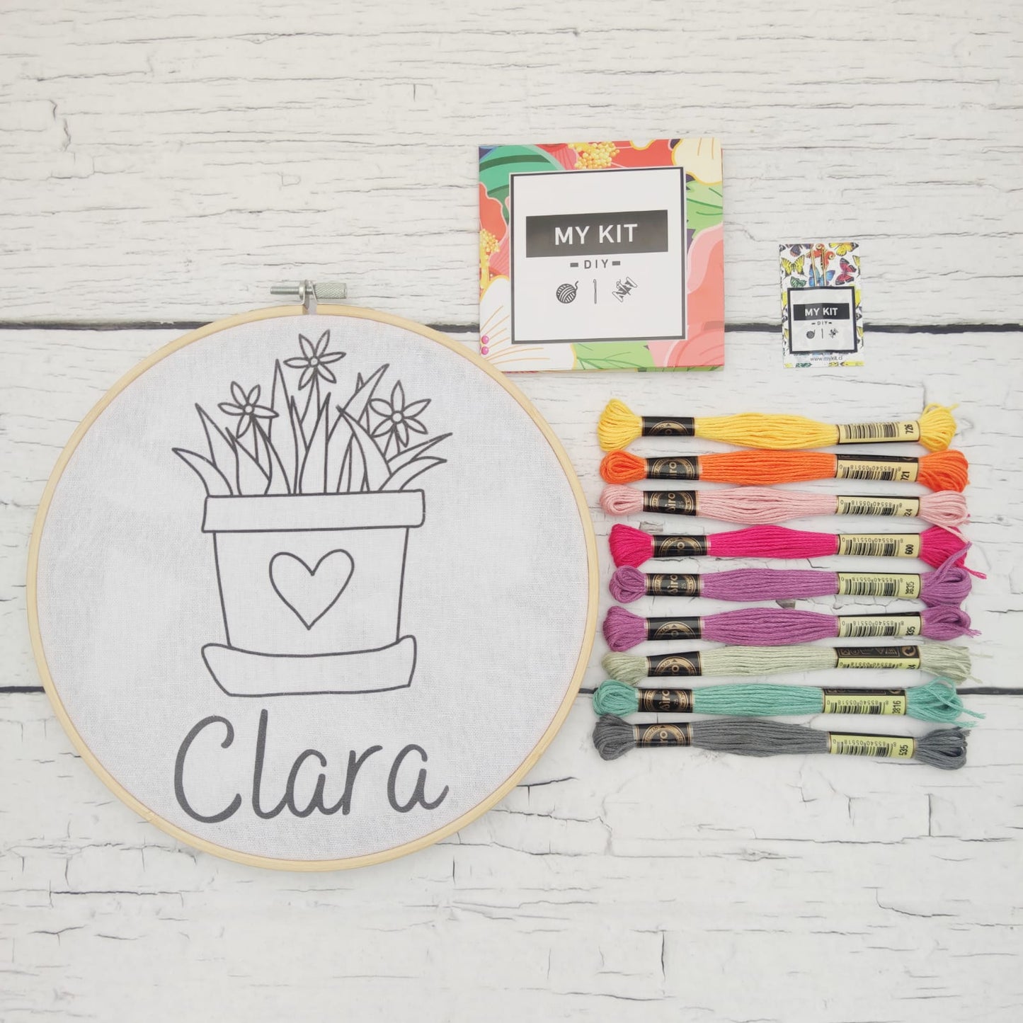 Kit de bordado en bastidor personalizado - Iris