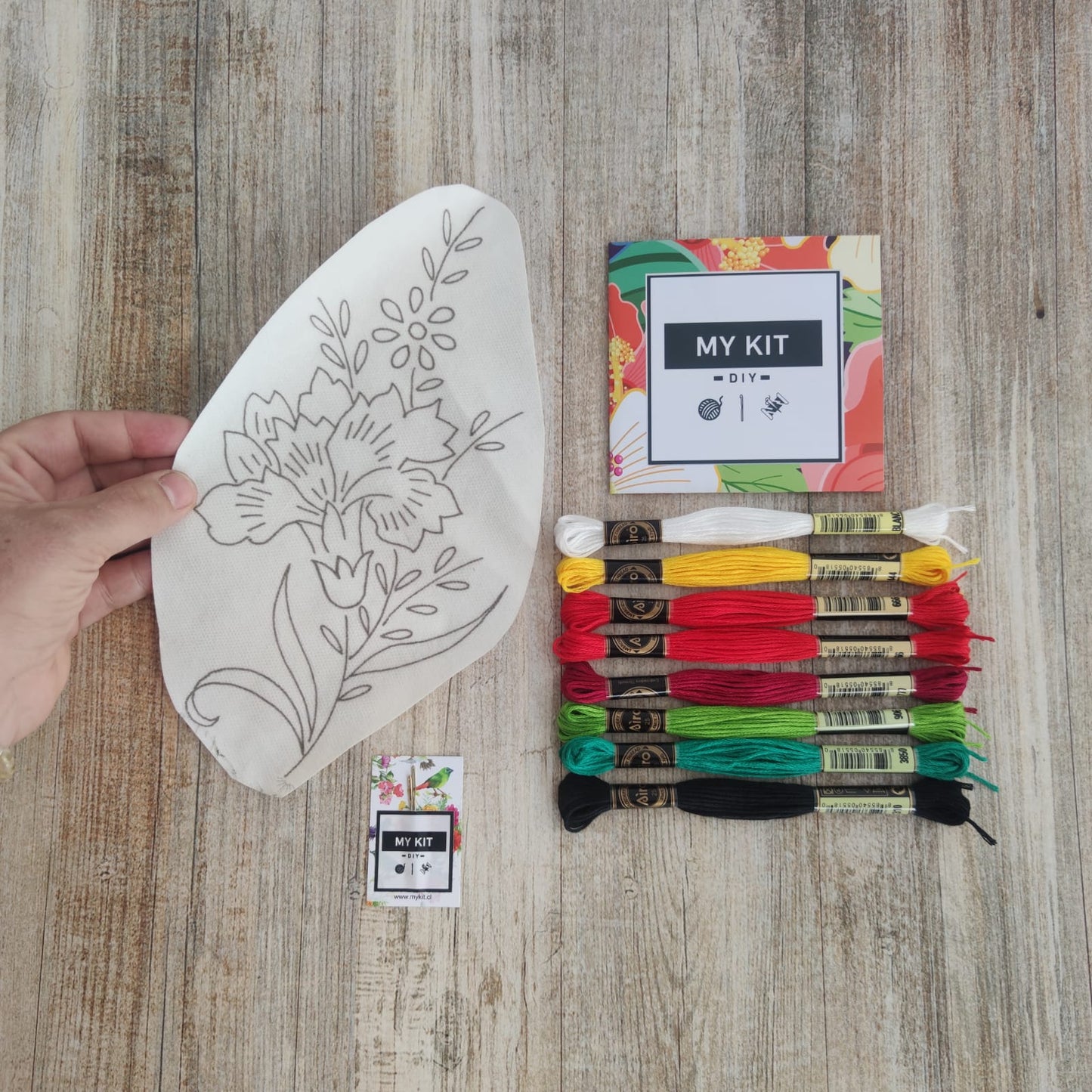 Kit parche con hilos para bordar como quieras