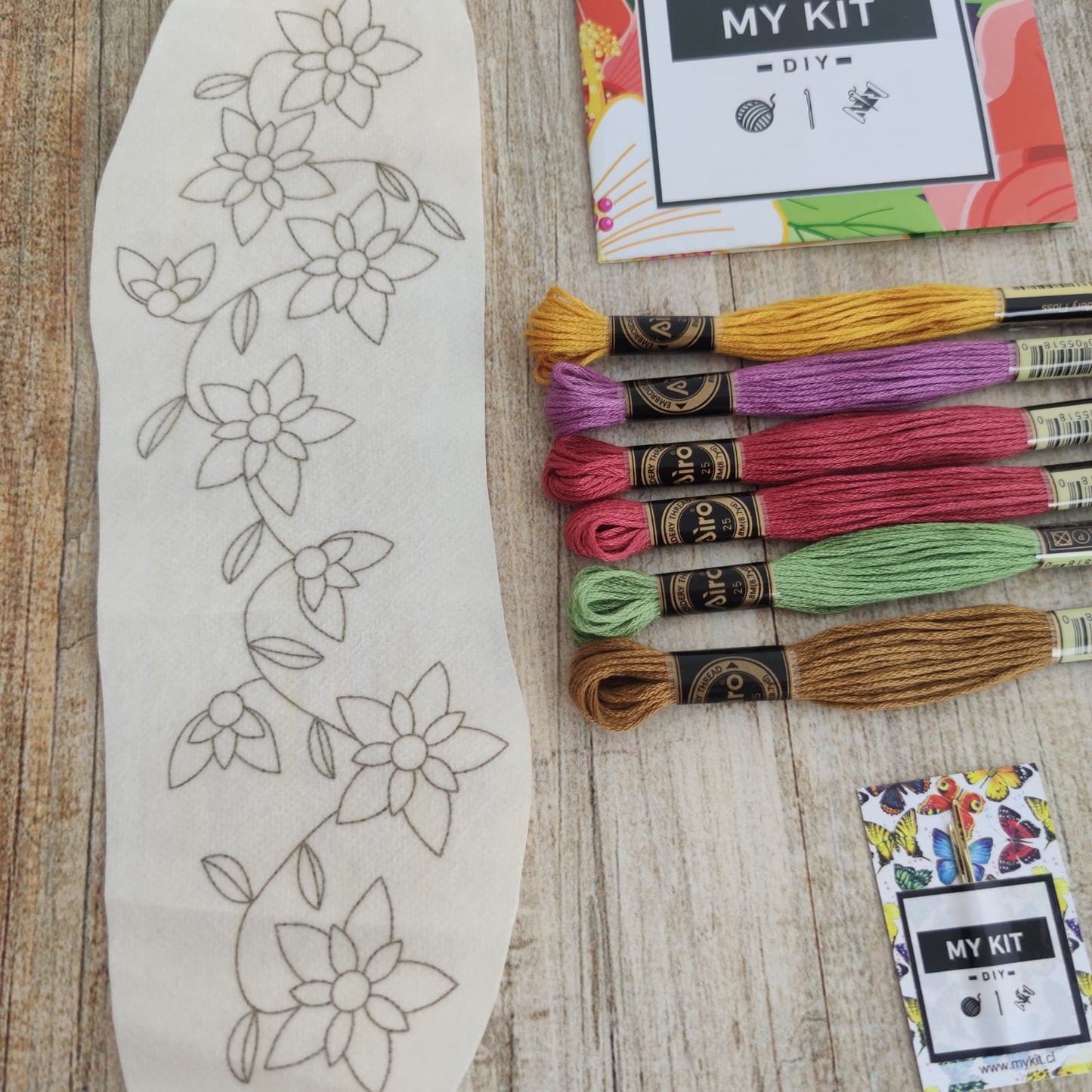 Kit parche con hilos para bordar como quieras