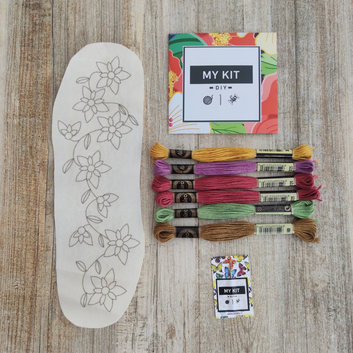 Kit parche con hilos para bordar como quieras