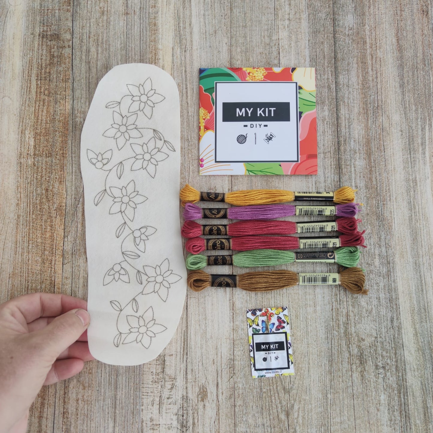 Kit parche con hilos para bordar como quieras