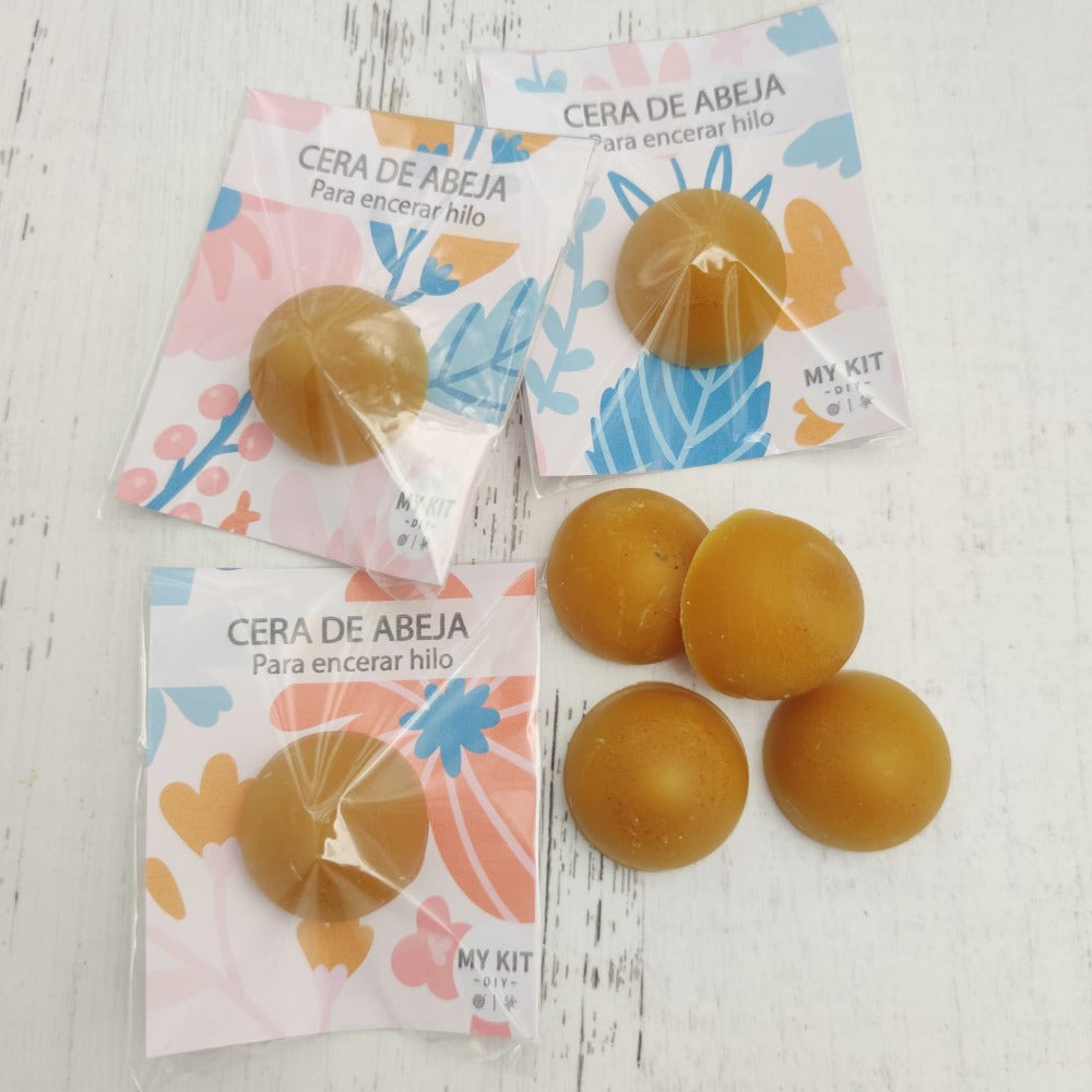 Cera de abeja para encerar hilo