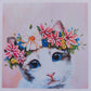 Kit Pinta con Diamantes 30 x 30 cm -Gato flores