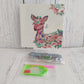 Kit pinta con diamantes 20x20 cm con atril - Bambi grande