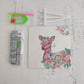 Kit pinta con diamantes 20x20 cm con atril - Bambi grande