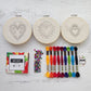 Kit 3 bastidores con diseños de Corazones Flavia