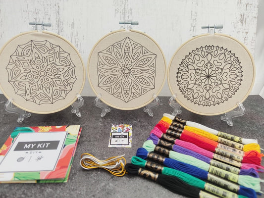 Kit 3 bastidores mandalas - Renata