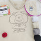 Kit bolso con esquema de puntos - Mafalda