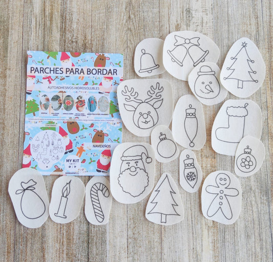 ¡ESPECIAL NAVIDAD! Kit  parches adhesivos hidrosolubles Navidad