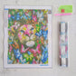 Kit pinta con diamantes 30x40 cm - León con mariposas