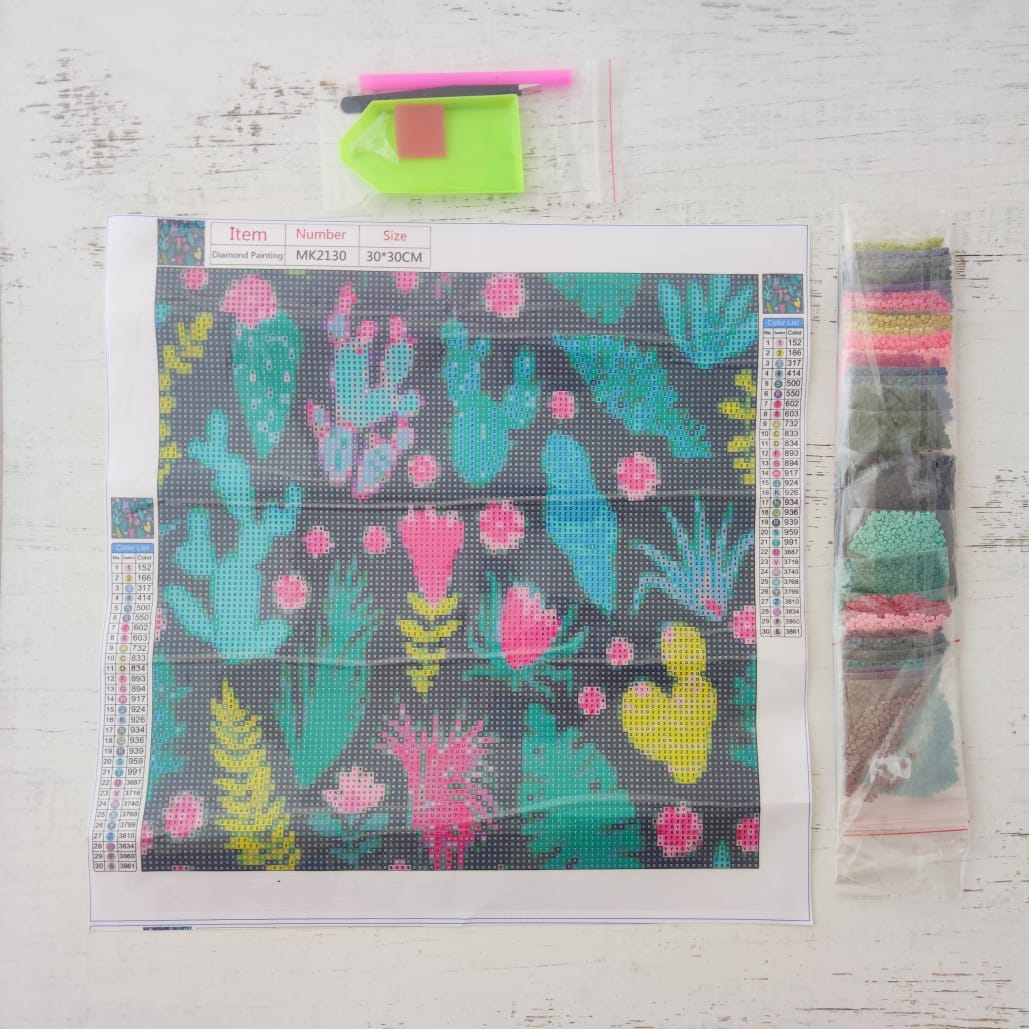 Kit Pinta con Diamantes 30x30 cm - Lirio